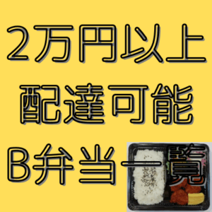20,000円以上配達可能ご注文　B弁当